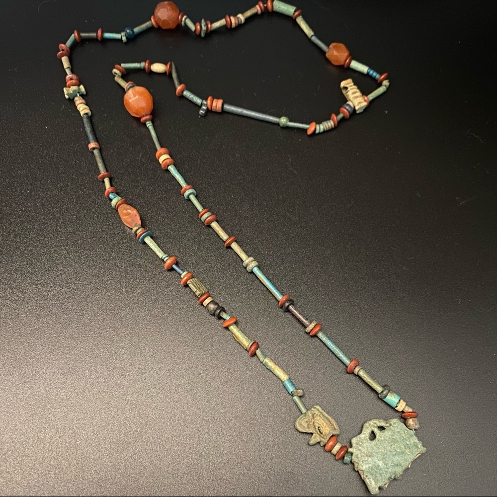 Vintage Multi Gemstone, Turquoise, Coral, Stone Long Beaded Pendant Necklace - Picture 8 of 16